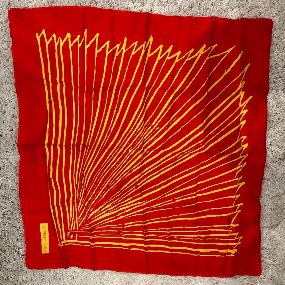 Vintage Geoffrey Beene Art Deco scarf